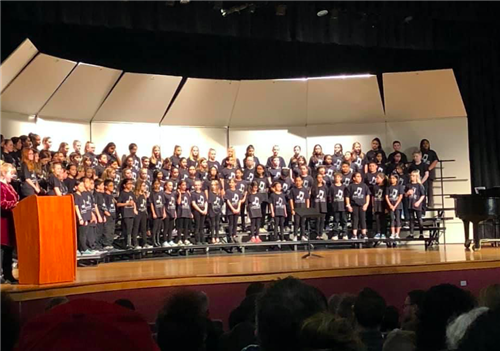 2019-2020 LISD 5th Grade Honor Choir Performance Photo 